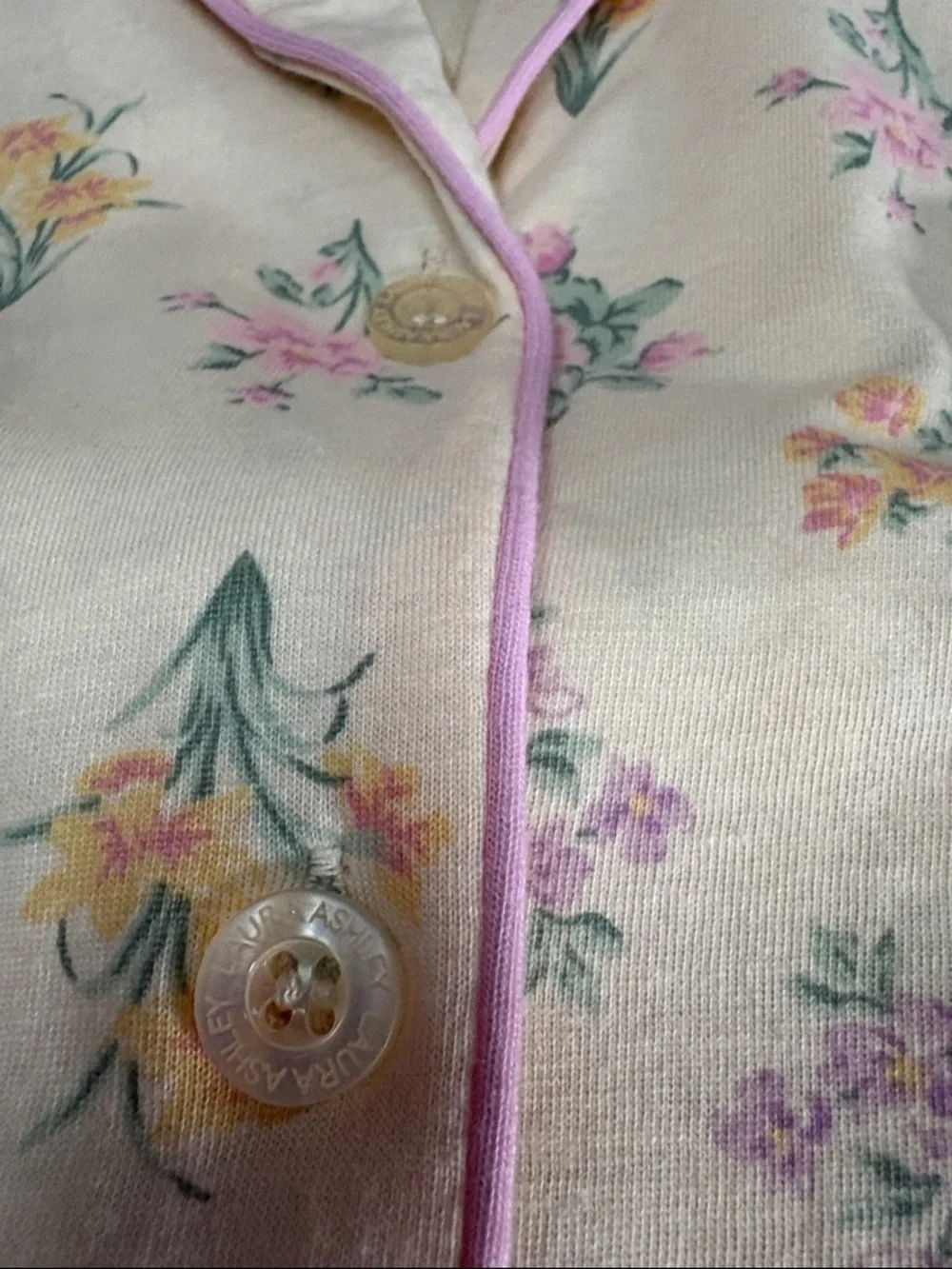 Laura Ashley Cotton Flower print Pajama Set - top, pants, shorts